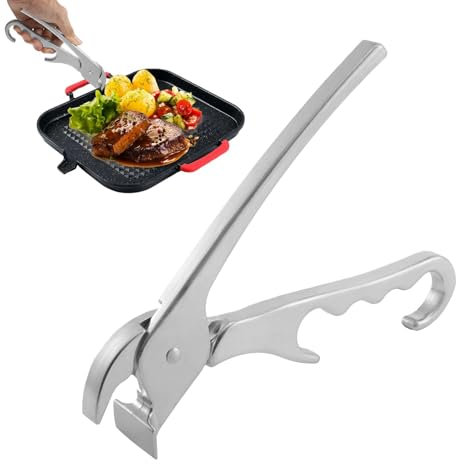 Pinzas de agarre para placas de cocción, pinzas de agarre a prueba de escaldaduras, pinzas de agarre para placas de cocción, elevador antiescaldaduras para platos calientes, pinza de clip, pinza