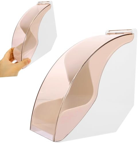 Dispensador Soporte Bolsa filtroes café, Blanco Caja de filtro de café, Reutilizable Soporte Papel filtroes café, Almacenamiento de filtro de café con Cubierta A Prueba Polvo