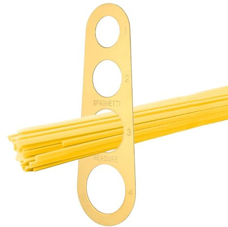 Herramienta de medición de espaguetis, herramienta de medición rápida de pasta, herramienta de medición de espaguetis de acero inoxidable, 4 porciones para medir adecuadamente la herramienta de cocina
