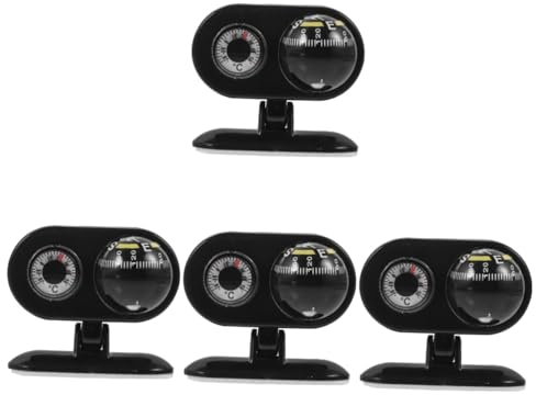 Toddmomy 4stücke Auto Kompass Mit Thermometer Dashboard Dekoration Für Auto Boot Und LKW Robuster Navigationshelfer Aus Einfache Installation Stilvolles Design Klare Kalibrierung
