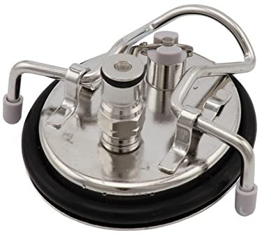 ATUMY Heimbrau-Sets Druckminderer Karbonisierungsdeckel Corny Keg Deckel mit 0-90 PSI Gauge O-Ring für Pin Lock Fässer(Carbonation lid)