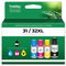 32XL Schwarz 31 Tintenflaschen Set für Smart Tank 5101 7602 6001 Tintennachfüller, kompatibel mit HP 31 Ink 32XL Schwarz Tintenflasche für Smart Tank 5101 5000 5102 7301 7001 5103 Plus 651 551 570