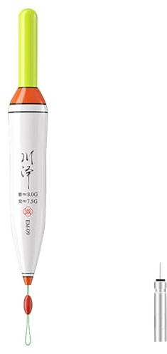 Kaezuy LED Posen Angeln Mit Bissanzeiger Farbwechselnder Schwimmer CR425 Batterie Nano Material Für See Fluss Teich Angelposen Mit Weitwurf 80M Wasserdicht Gravity-Sensing (A)