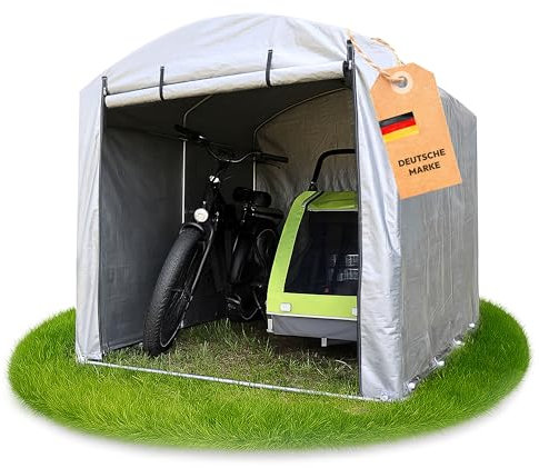 Dönges - Garage per biciclette, antracite, 160 x 219 x 165 cm, 3,50 m2, per biciclette e attrezzi da giardino, protezione impermeabile | casetta degli attrezzi | garage | tenda da garage | garage |