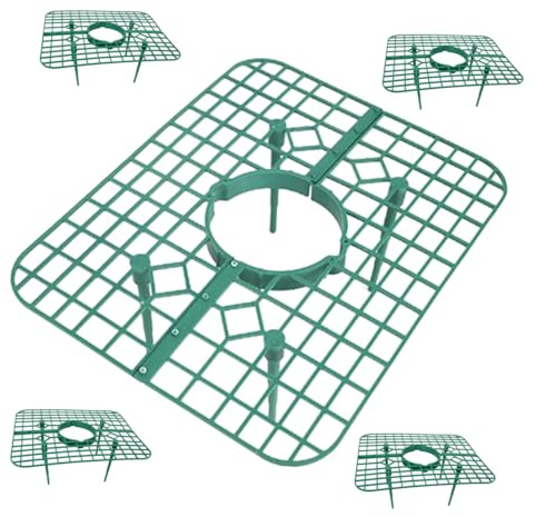 UPKOCH Supporti per Fragole Quadrati da Giardino, Set da 5 Gambe Robuste, Design Cavo per Circolazione Aria, Prevenzione Marciume e Coltivazione Rialzata per Piante in Vaso e Terriccio