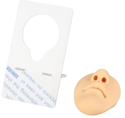Silikon Realistisches Nasenmodell wiederverwendbares 3D -Nasenpiercing Praxis anwendbares medizinisches Display (Hautfarbe)