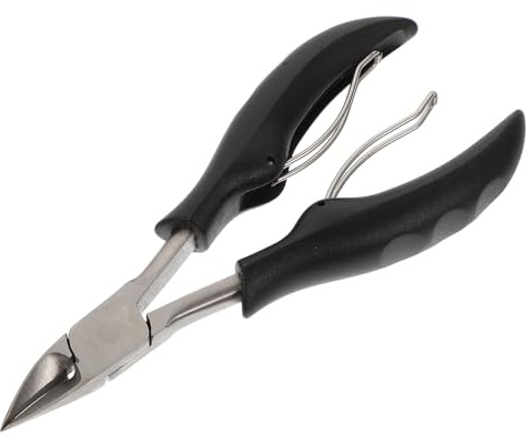 Homoyoyo Cortauñas de Acero Inoxidable Negro Multifuncional Especialmente Diseñado para Cortar Uñas Encarnadas en Casa o Salón de Uñas