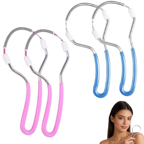 4 Stück Gesichtshaarentferner,Gesichtsepilierer, Haarentfernung Gesicht Damen,Frühlings Gesichtsepilierer,Manueller Epilierer für Gesichtshaarentfernung, Stirn, Wange, Oberlippe