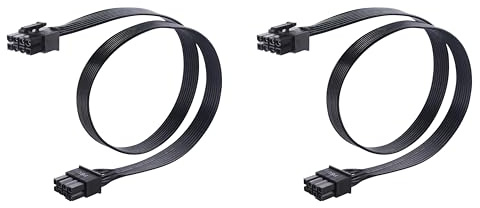 Cable Matters 8 Pin GPU Cable de alimentación 60cm, 8 Pin EPS / 8 Pin ATX Macho a 6+2 Pin PCIe Macho Cable, Cable de alimentación de tarjeta gráfica/cable PCIe de 8 clavijas - 60 cm (Paquete de 2)