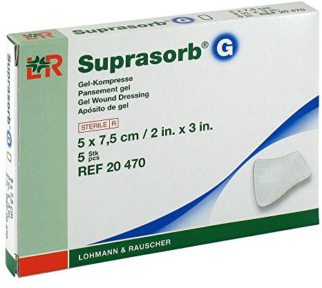 SUPRASORB G Gelkompr.5x7,5cm 20470, 5 St