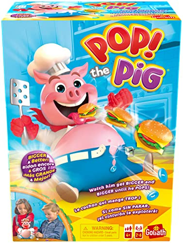 Goliath Games Pop The Pig: Even Bigger and Better Kids Games | For 2-6 players | Ages 4+