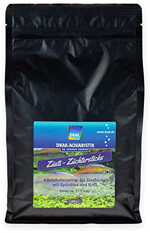 DRAK-Aquaristik Züchter-Sticks mit Spirulina und Krill im Boxpack 1.000 g