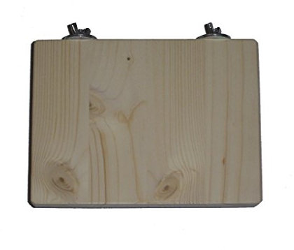 pipano Sitzbrett 20 x 15 cm, Schlafplatz für Vogelkäfig, Kanarienvogel, Wellensittich, Nymphensittich, SB2015