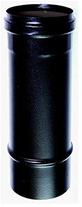 Tubo nero stufa pellet smaltato 1 mt DN 80 canna fumaria 600 CE Made in Italy