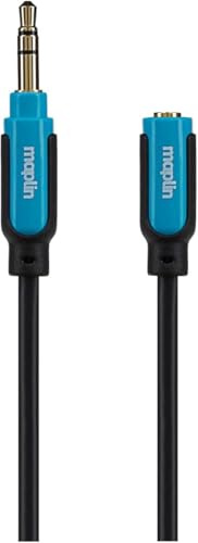 Maplin 3.5mm Aux Stereo 3 Pole TRS Jack Plug to 3.5mm Female Jack Extension Cable 10m