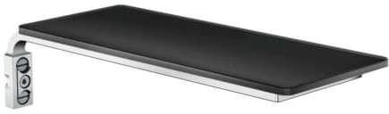hansgrohe Seifenablage Casetta E Shampoo- und Duschgelablage, Schwarz