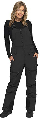 ARCTIX Traverse Bib Recycle, Salopette con Bretelle Donna, Nero, X-Small (0-2) Short
