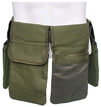 Namvo Garden Tools Sac de Rangement avec Poches, Sac en Toile de Jardin, kit d'accessoires de Jardinage Ceinture à Outils (Vert)