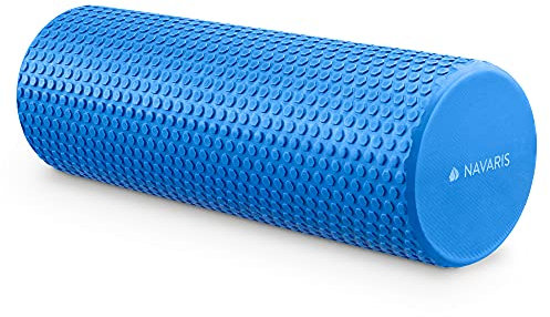 Navaris Pilates Rolle Faszienrolle - Pilatesrolle Faszien Yoga Roller - Schaumstoffrolle für Rücken Fitness - Massagerolle