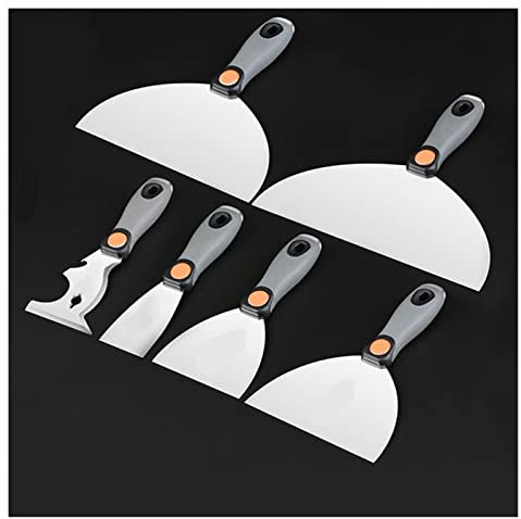 FHYTGBS Plastering Scraper -1 Pcs Stainless Steel Drywall Plastering Scraper Tool Putty Knife Trowel Wall Cleaning Shovel Construction Tools (Size : FO4040 2inch)