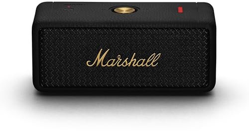 Marshall Emberton II Bluetooth Tragbarer Lautsprecher, Kabelloser, Wasserabweisend - Schwarz und Messing