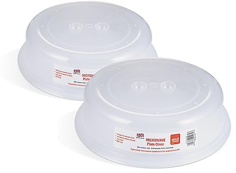 Good 2 Heat Lot de 2 couvercles pour micro-ondes 27 cm – Sans BPA et passent au lave-vaisselle pour micro-ondes 27 x 27 x 6,5 cm