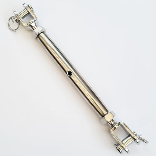Stainless Steel Turnbuckle/Rigging Screw, 316 Stainless Steel With Fork End (M10)