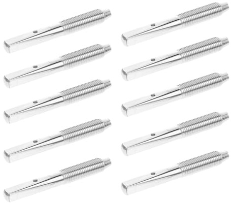 BESTonZON 10 Stück Lyra Harfen Stimmwirbel Aus Robustem Metall 40,5x5mm Ersatzteile Für Leierharfe Zum Stimmen Und Austausch