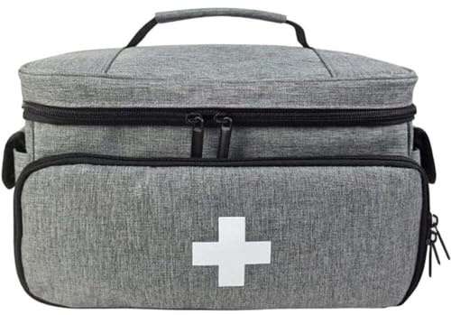 Lipfer À Médicaments Entièrement Ouvert Vide, De Premiers Secours Familial, Petit De Rangement De Médicaments, Organisateur De Flacons De Pilules pour Fournitures Médicales d'urgence, Boîte De
