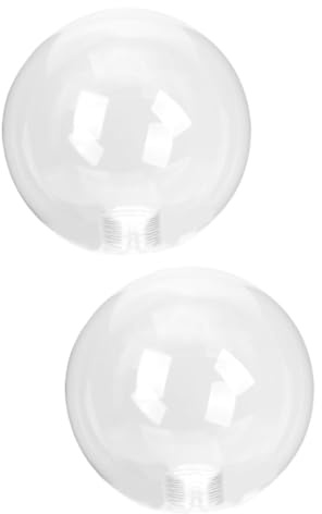 KONTONTY Clear Glass Globe Lampshade 4.72 Inch Round G9 Socket Ceiling Light Cover for Home Decoration and Bulb Protection