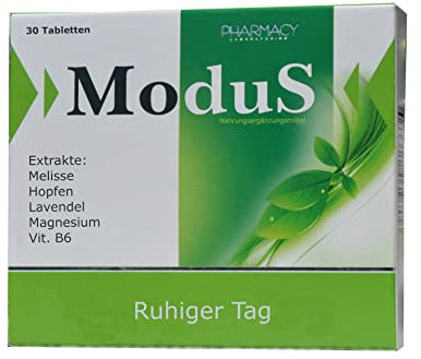 Modus Calm, Stress Balance, 30 pastillas con bálsamo de limón, lúpulo, lavanda, magnesio, vitamina B6, calmante y relajación