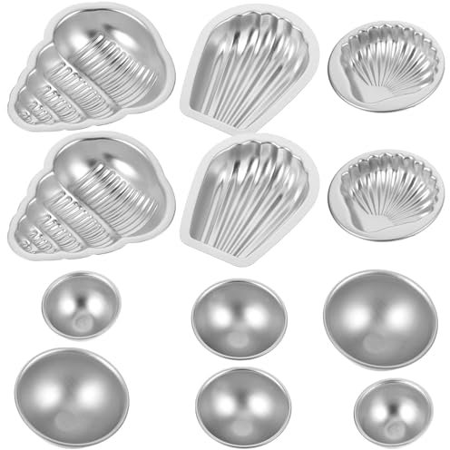 KONTONTY 12stücke Teiliges Aluminiumlegierung Bade-salzball-form Langlebig Verformungsbeständig Einfache Entformung Für Diy Seifen Und Badebomben Für Handwerk Und Professionellen Gebrauch