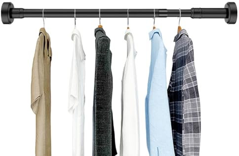 Porta asciugamani per bagno, bastone per tende da bagno,Asta per doccia da bagno retrattile in acciaio inossidabile senza trapano | Asta di supporto per abiti da guardaroba, porta-asciugatrice regolab