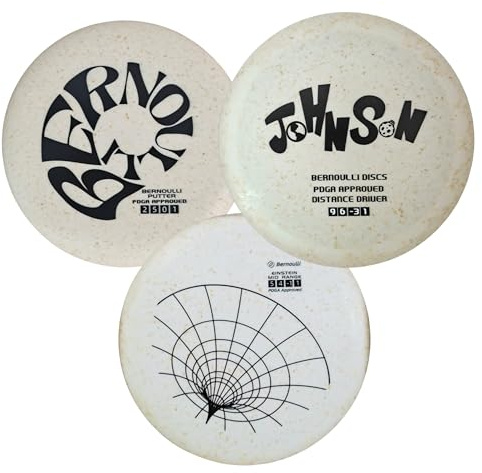 Bernoulli Disc Golf - Juego de 3 putters bio-compuestos de rango medio para principiantes | Aprobado por PDGA