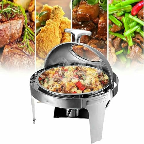 GUHPZA Server Elettrico per Buffet, Scaldavivande Professionale, Contenitore per Il Riscaldamento del Buffet, Piatto per La Spazzatura ~/,