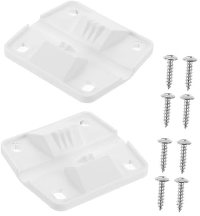 HEMOTON Juego de 2 Bisagras de Plástico y Soporte Fiable Fácil Instalación con Tornillos Repuesto para Hielera Grande para Caja Refrigeradora en Casa u Oficina