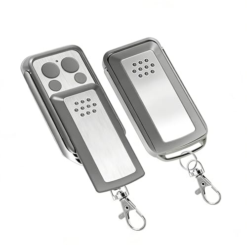 Lot de 2 Télécommandes de Portail 433,92 MHz – Compatible avec AVIDSEN 114253, OLD 104250, RED 104257, 104251, 104350 – 4 Canaux, Code Tournant, Design à Glissière – Piles Incluses