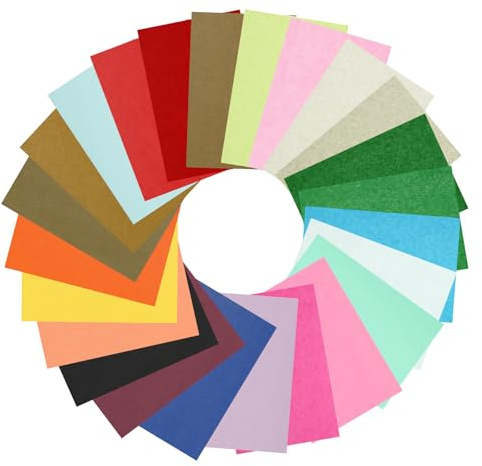 240 Hojas de Papel de Seda Colores, 24 Colores, Tamaño A4