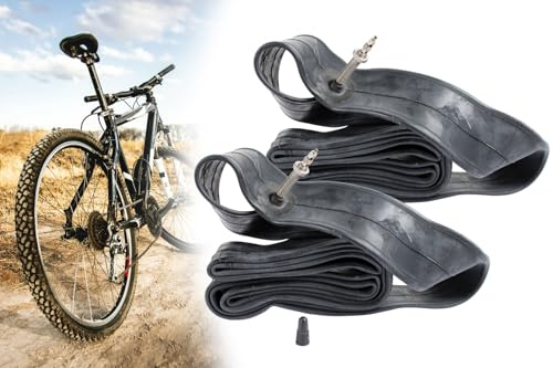 2X Fahrradschlauch 26 x 1.75 Zoll, ETRTO 47-559 Französisches Ventil Sclaverand 40mm, Schlauch Fahrrad City Bike Trekking MTB