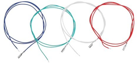 Healeved Cables de Cobre para Tocadiscos y Fonógrafos Transmisión de Audio Estable Juego de 4 y Amplia Compatibilidad para Cabezal de Fonógrafo