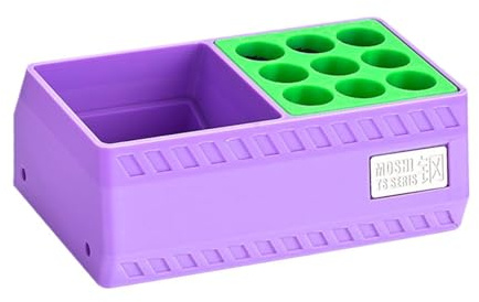 Folpus Mehrzweck-Aufbewahrungsbox für Modellbauwerkzeuge, magnetische Aufbewahrungsbox für Bastelwerkzeuge und Pinsel, 2 Gitter