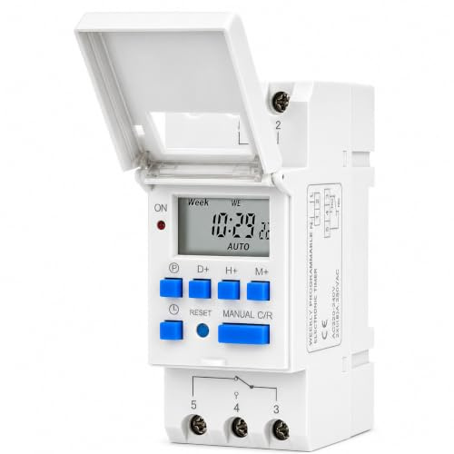 Horloge Programmable Programmateur Tableau Electrique Minuterie Numérique