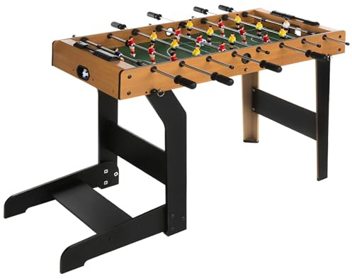 ColorBaby CB Games Futbolín Plegable, De Madera Resistente, 20 Jugadores, con marcadores manuales, para 2-4 Personas, Tamaño 101x51x70 cm, Futbolines para niños, Fútbol niño, Juguetes 6 años (85332)