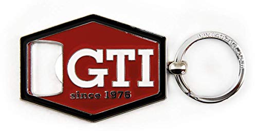 BRISA VW Collection - Volkswagen GTI Golf Voiture Porte-clés, Anneau Porte-clefs avec Décapsuleur, Idée de Cadeau/Souvenir/Produit Rétro Vintage