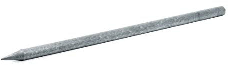 BAUZAUNWELT Weidezaunpfähle-Pfosten aus recyceltem Kunststoff, grau, Länge ca. 150 cm, Durchmesser ca. 4,5 cm - 5 Stück