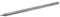 BAUZAUNWELT Weidezaunpfähle-Pfosten aus recyceltem Kunststoff, grau, Länge ca. 150 cm, Durchmesser ca. 4,5 cm - 5 Stück