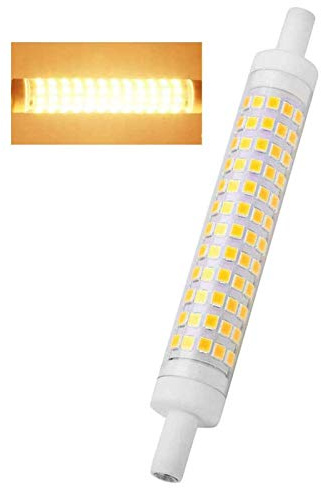 R7S 10W Dimmable Linear LED Bulb, 1200LM J118 Reflector Lamp, 118mm Double Ended Floodlight, for Ceiling Lamp Halogen Bulbs Wall Lamp, A++,1pcs