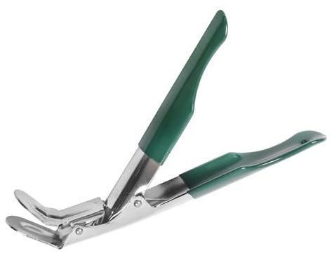 KAMaster Stainless Steel Grill Grate Lifter Gripper, Grate Grabber with Green Protective Cover for Big Green Egg, Primo, Kamado, Weber, Louisiana Kamado, LifeSmart and Other Smokers