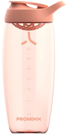 Promixx Pursuit Protein Shaker Bottle (32 oz) – Silent No-Ball Mixer, Leak-Proof Lid, BPA/BPS & Phthalate-Free ECOZEN – Easy-Clean Shaker Cup for Protein Shakes, Pre & Post-Workout Smoothies