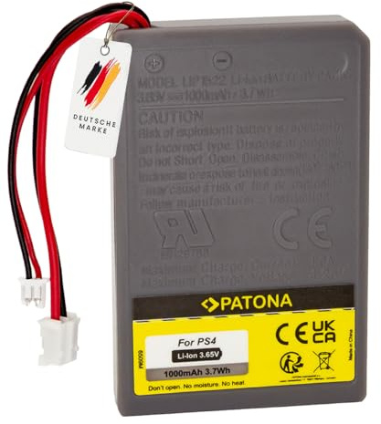 PATONA Battery Compatible with PlayStation 4 PS4 Wireless Controller V1 V2 CUH-ZCT2 CUH-ZCT1E CUH-ZCT1H